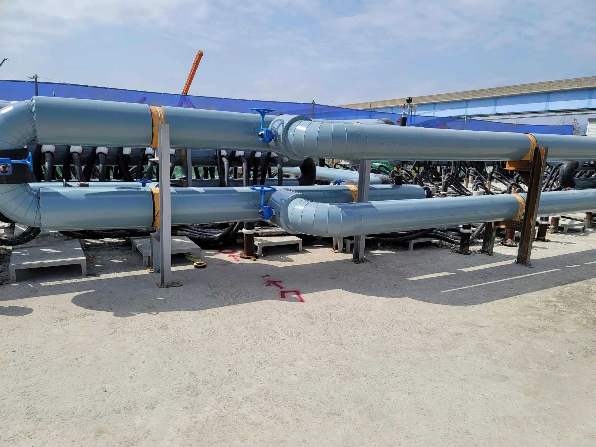 부산 sk 헤더 보온 작업