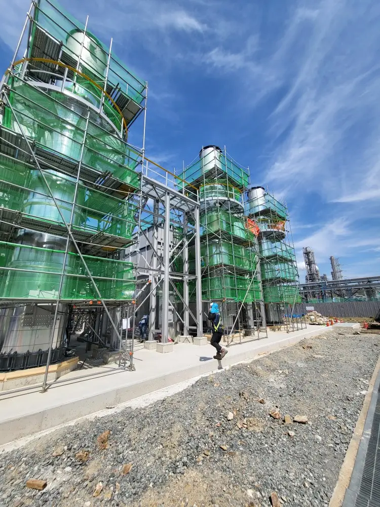 대산 LG 비계 설치