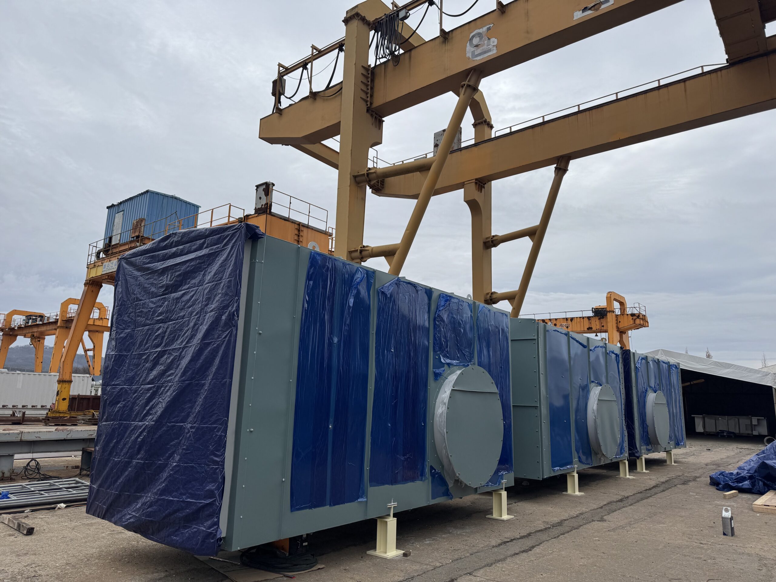 청주 사각덕트 보온 작업